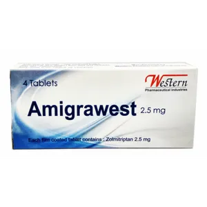 AMIGRAWEST 2.5 MG 4 TAB