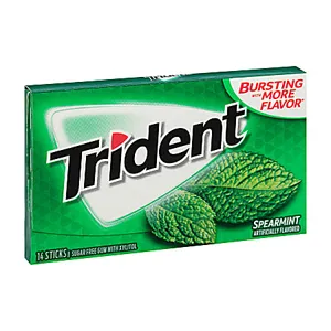 Trident Gum Spearmint flavor - sugar free