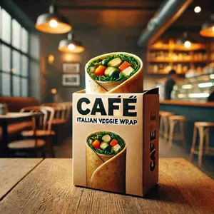 Italian-style veggie wrap